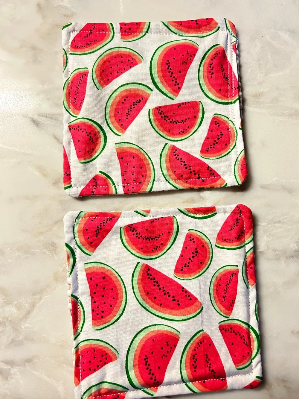 HAND CRAFTED Colorful Watermelon Non Slip Jar Grippers Opens Hard to Turn Lids